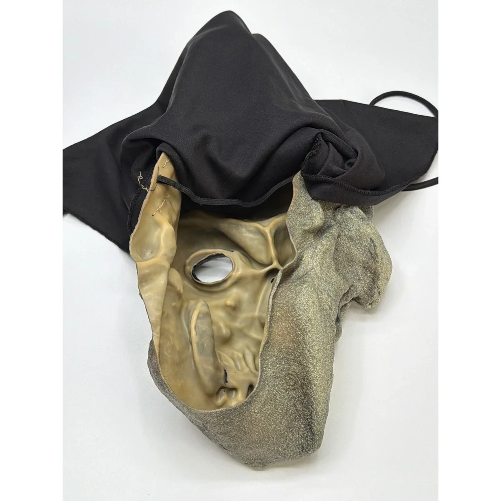 Vintage 1995 The Paper Magic Group Skeleton Full Head Scary Halloween Mask‎
